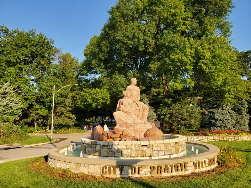 City of Prairie Village fountain in Prairie Village, Kansas